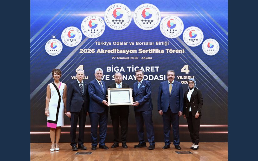 Türkiye Odalar ve Borsalar Birliği Akreditasyon Sertifika Töreni