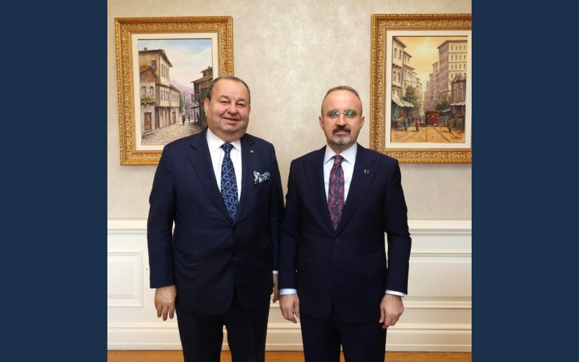 İçişleri Bakan Yardımcımız Bülent Turan'a  Yönetim Kurulu Başkanımızdan Ziyaret