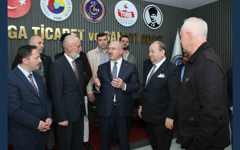 Çanakkale Valimiz Ömer Toraman'dan odamıza ziyaret.