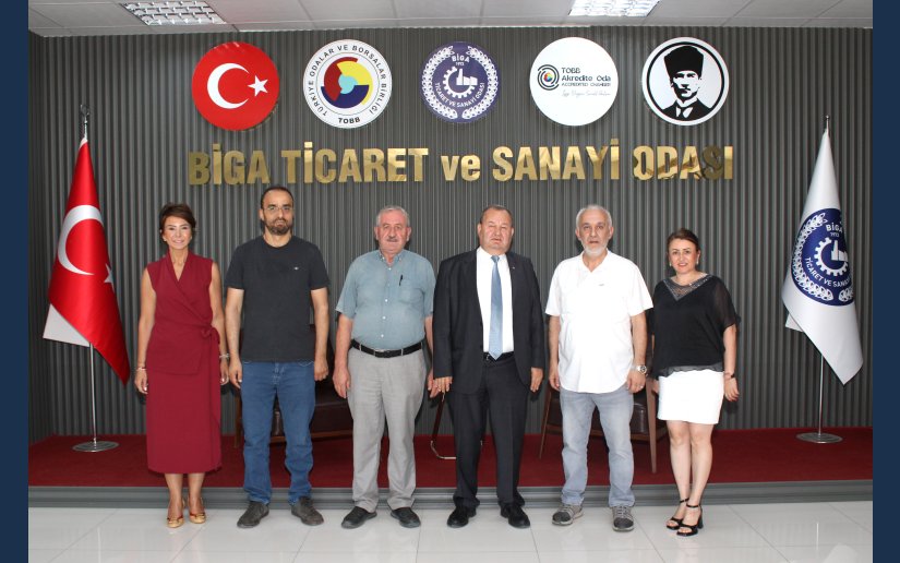 Biga Organize Sanayi Bölgesi Yönetiminden Odamıza ziyaret.